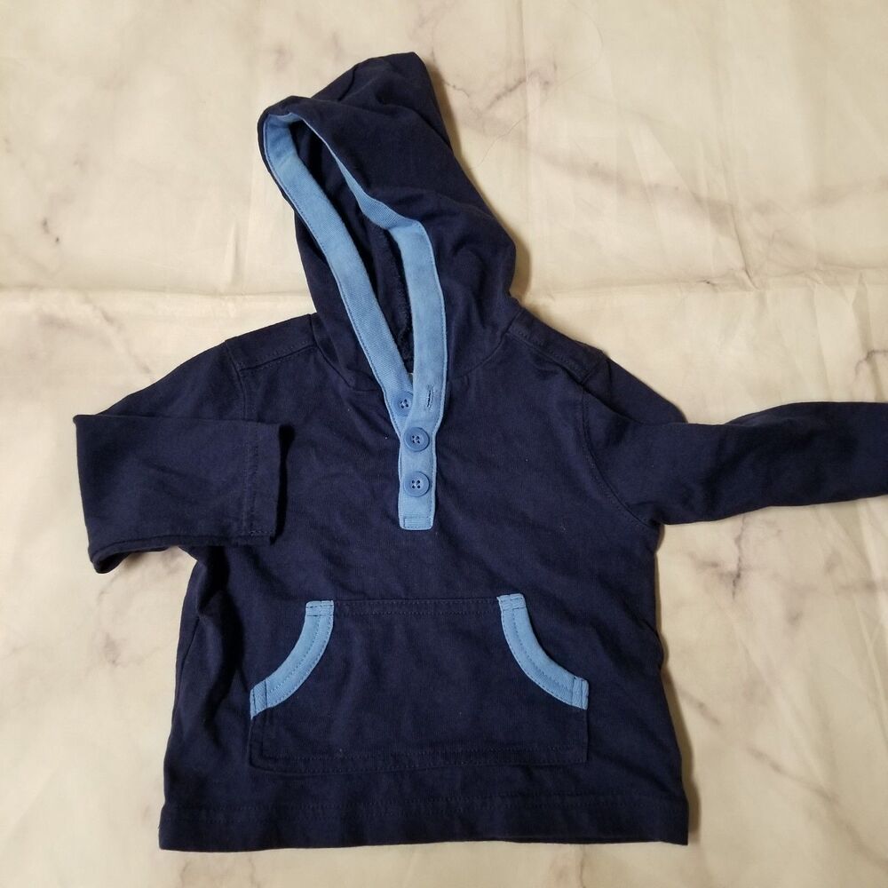 Old Navy Blue Hooded Sweater 6-12M